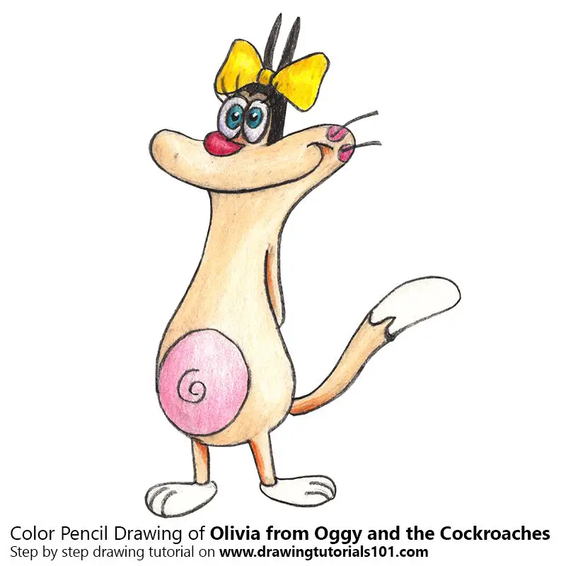 oggy and olivia coloring pages - photo #34