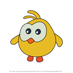 How to Draw Bird from Om Nom Stories