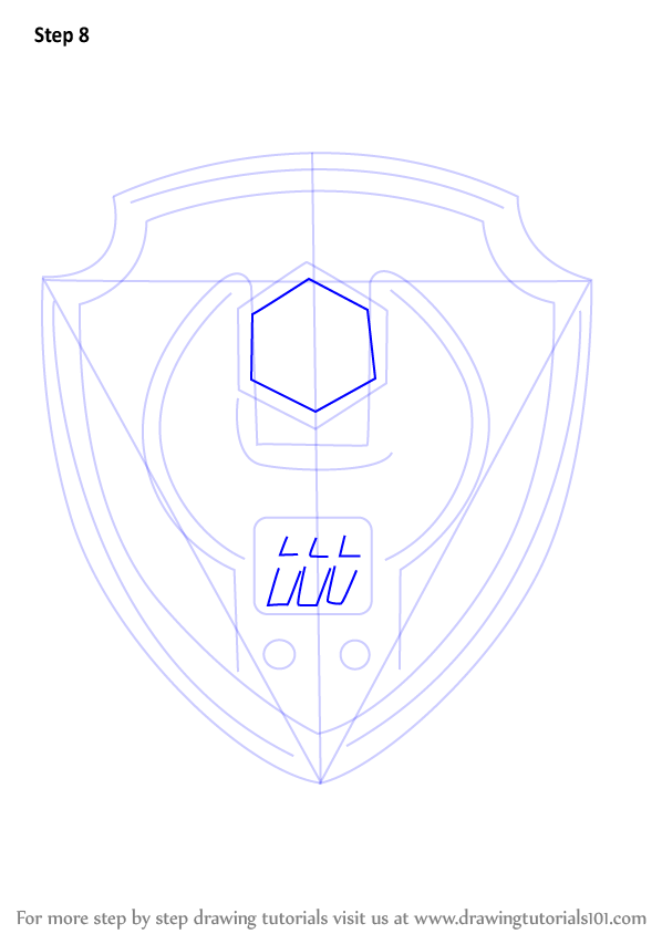 How to Draw Rubble Badge from PAW Patrol (PAW Patrol) Step by Step ...