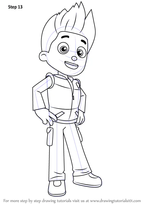 Download Learn How to Draw Ryder from PAW Patrol (PAW Patrol) Step by Step : Drawing Tutorials