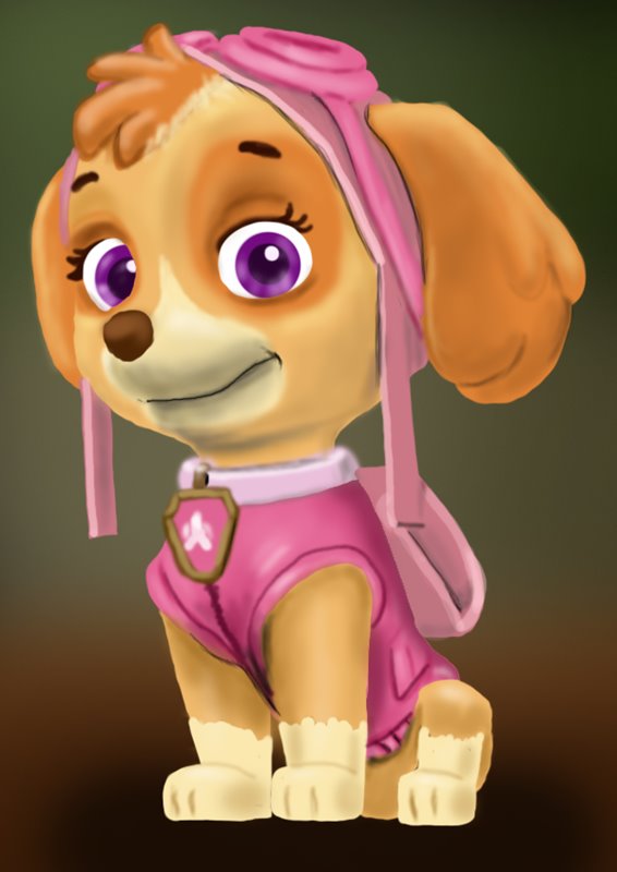 Learn How to Draw Skye from PAW Patrol Patrol) Step by Step : Drawing Tutorials