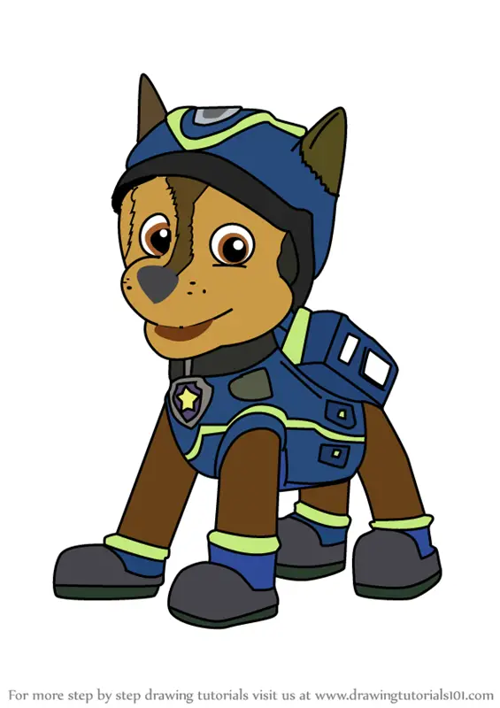Learn How to Draw Super Spy Chase from PAW Patrol (PAW Patrol) Step by Step  : Drawing Tutorials