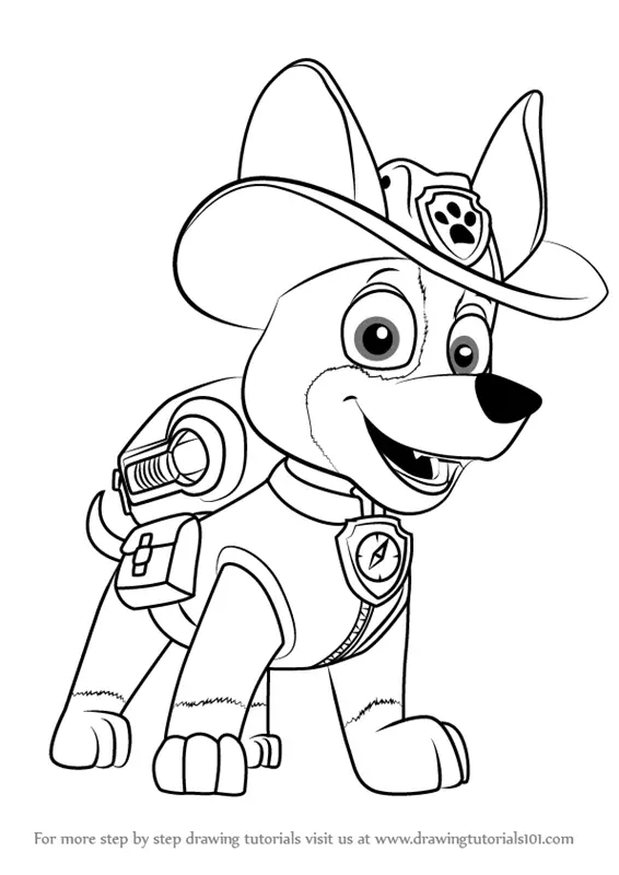 How to from PAW Patrol (PAW Patrol) Step by Step : Drawing Tutorials