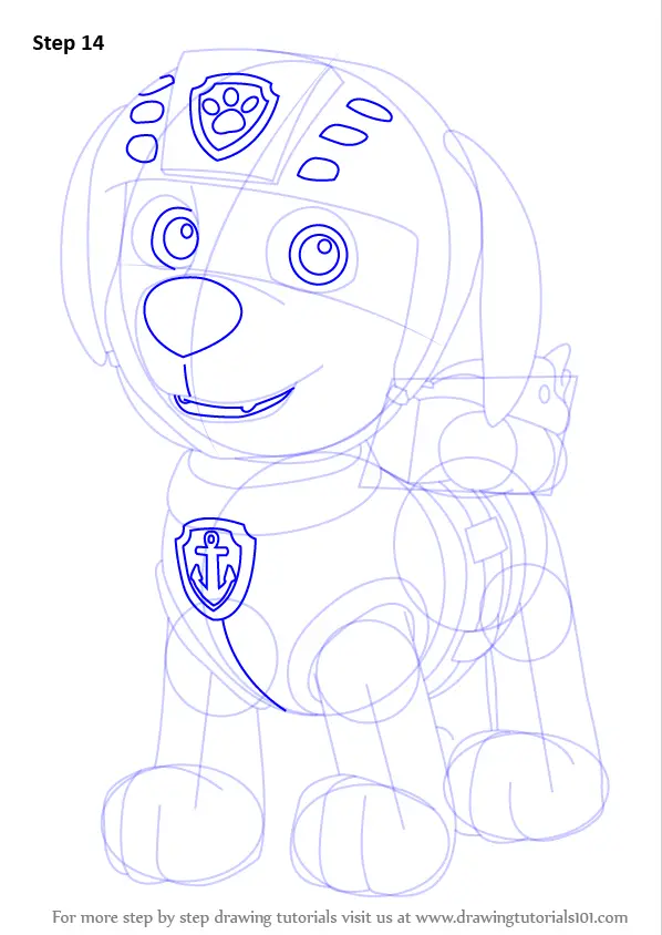 evigt Forsøg Vibrere Learn How to Draw Zuma from PAW Patrol (PAW Patrol) Step by Step : Drawing  Tutorials
