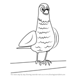 How to Draw Birdie from PJ Masks
