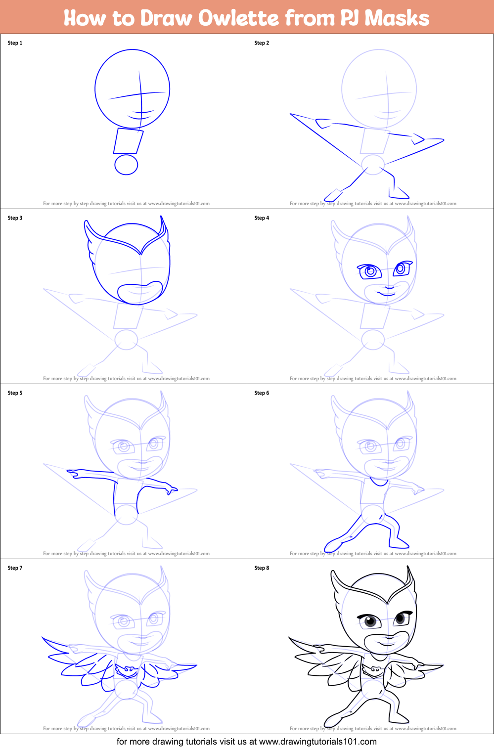 How To Draw Owlette.