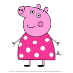 How to Draw Auntie Pig from Peppa Pig