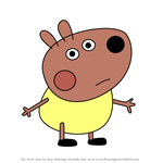 How to Draw Brody Bear from Peppa Pig