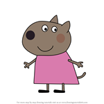 How to Draw Daisy Dog from Peppa Pig