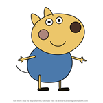 How to Draw Daniel Dog from Peppa Pig