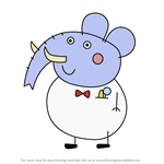 How to Draw Doctor Elephant from Peppa Pig