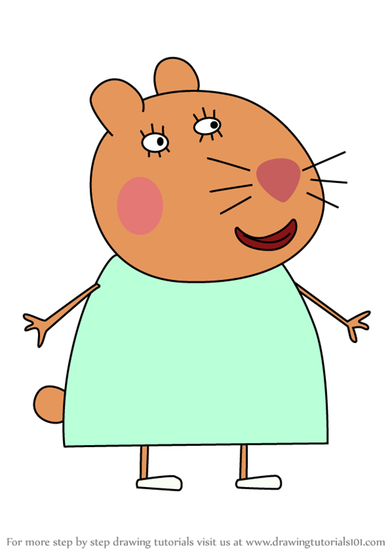 Learn How to Draw Dr Hamster the vet from Peppa Pig (Peppa Pig) Step by