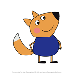 How to Draw Finn Fox from Peppa Pig