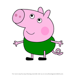 How to Draw Floyd Pig from Peppa Pig