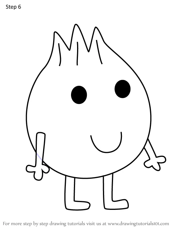 How to Draw Funny Onion from Peppa Pig (Peppa Pig) Step by Step ...