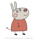 How to Draw Granny Donkey from Peppa Pig