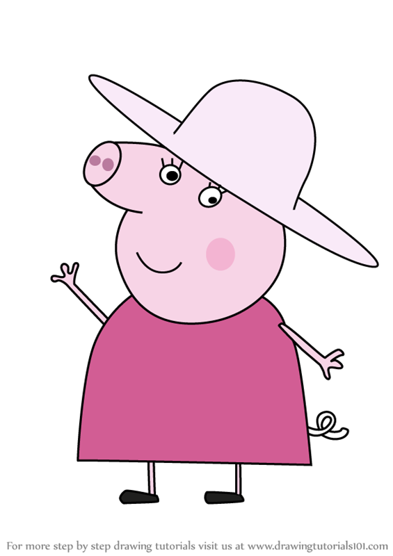 Learn How to Draw Granny Pig from Peppa Pig Peppa Pig