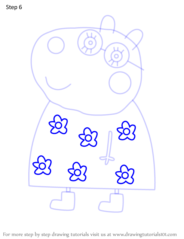 How to Draw Granny Sheep from Peppa Pig (Peppa Pig) Step by Step ...