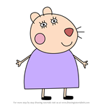 How to Draw Hazel Hamster from Peppa Pig