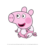How to Draw Jase Pig from Peppa Pig