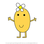 How to Draw Mademoiselle Potato from Peppa Pig