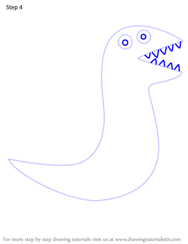How to Draw Mr. Dinosaur from Peppa Pig (Peppa Pig) Step by Step ...