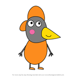 How to Draw Po Penguin from Peppa Pig