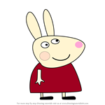 How to Draw Rachael Rabbit from Peppa Pig