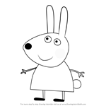 How to Draw Richard Rabbit from Peppa Pig