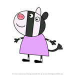 How to Draw Zuzu from Peppa Pig
