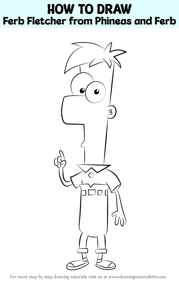 Ferb Fletcher  Drawing cartoon characters, Phineas and ferb, Cartoon  network characters