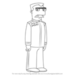 How to Draw Major Monogram from Phineas and Ferb