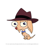 How to Draw Pinky the Chihuahua from Phineas and Ferb