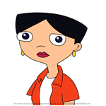 How to Draw Vivian Garcia-Shapiro from Phineas and Ferb
