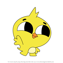 How to Draw Chipper Chick from Pikwik Pack