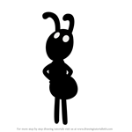 How to Draw Ant from Pocoyo