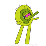 How to Draw Flea from Pocoyo