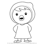 How to Draw Petty from Pororo the Little Penguin