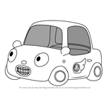 How to Draw Tu-tu from Pororo the Little Penguin