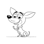 How to Draw Antonio from Pound Puppies