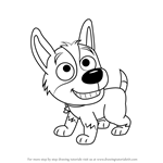 How to Draw Chauncey from Pound Puppies
