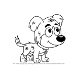How to Draw Chief from Pound Puppies