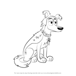 How to Draw Lucky from Pound Puppies