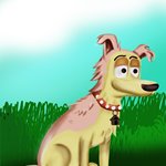 How to Draw Lucky from Pound Puppies