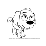How to Draw McGuffin from Pound Puppies