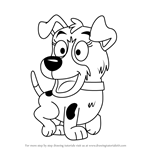 How to Draw Millie from Pound Puppies