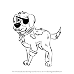 How to Draw Salty from Pound Puppies