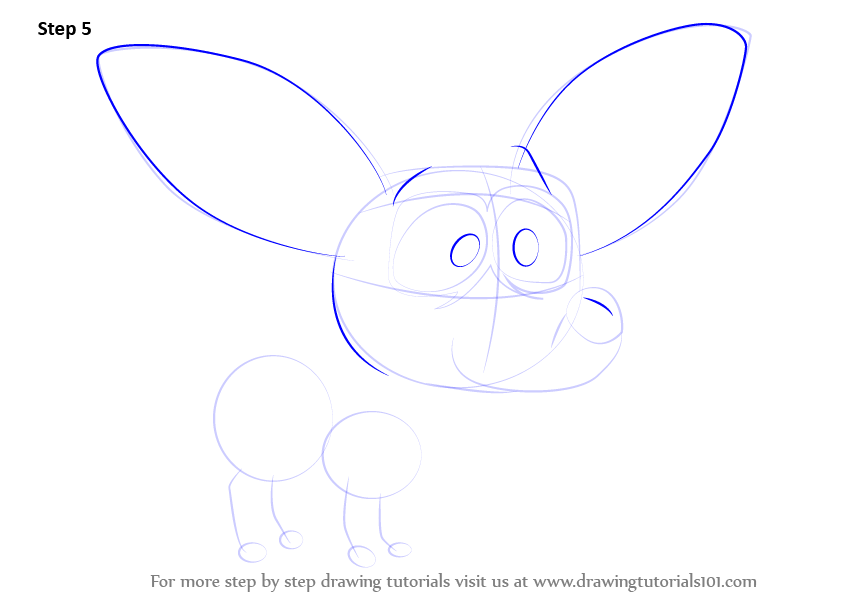 Step by Step How to Draw Squirt the Chihuahua from Pound Puppies