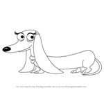 How to Draw Strudel from Pound Puppies