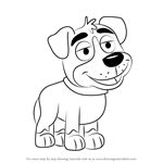How to Draw Taboo from Pound Puppies